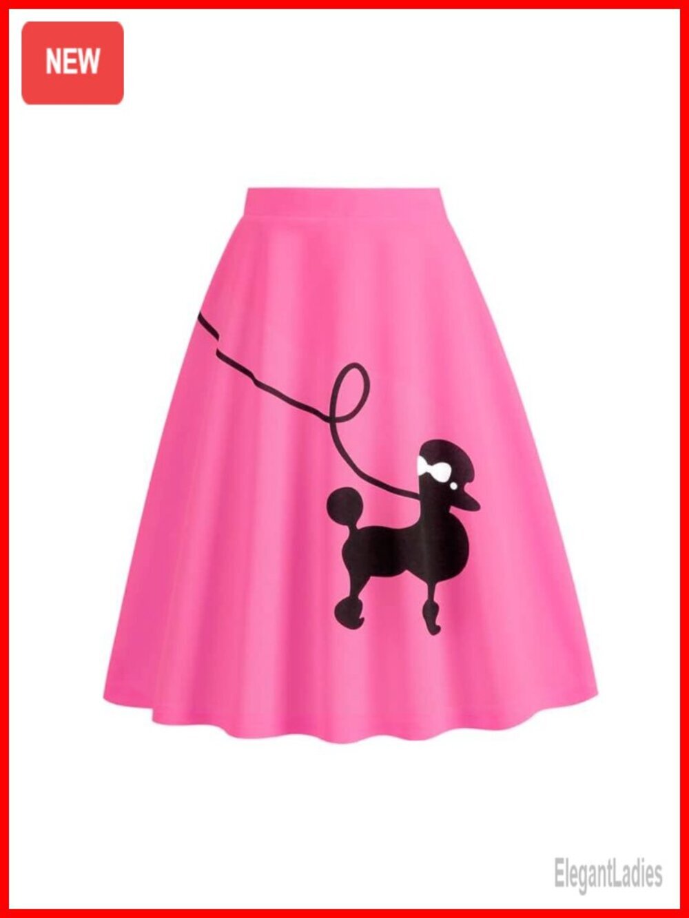 Women's Poodle Skirts 50s Halloween Costume High Waist Vintage Swing Pleated